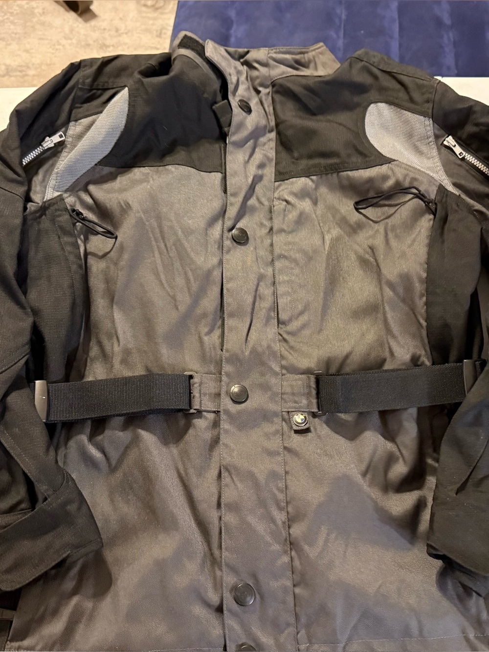 Classic BMW Motorrad Commuter 3 Motorcycle Jacket Size XXL Armor Padding Black